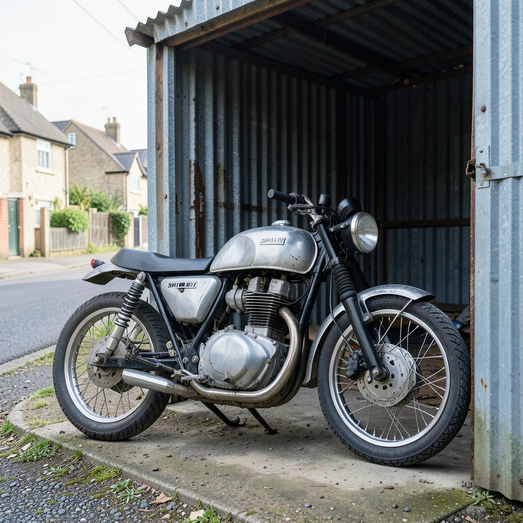 Stolen AJS motorcycle recovered from shed on Central Avenue in Shipley